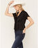 Image #2 - Shyanne Women's Gutch Lace Trim Ruffle Sleeve Shirt, Black, hi-res