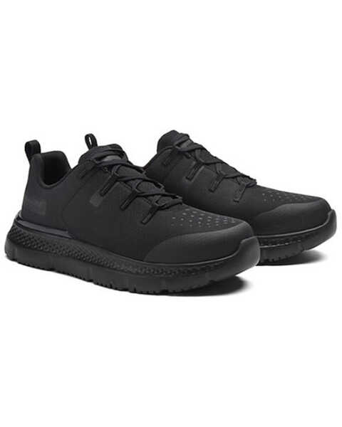 Image #1 - Timberland Men's Intercept Work Shoes - Steel Toe , Black, hi-res