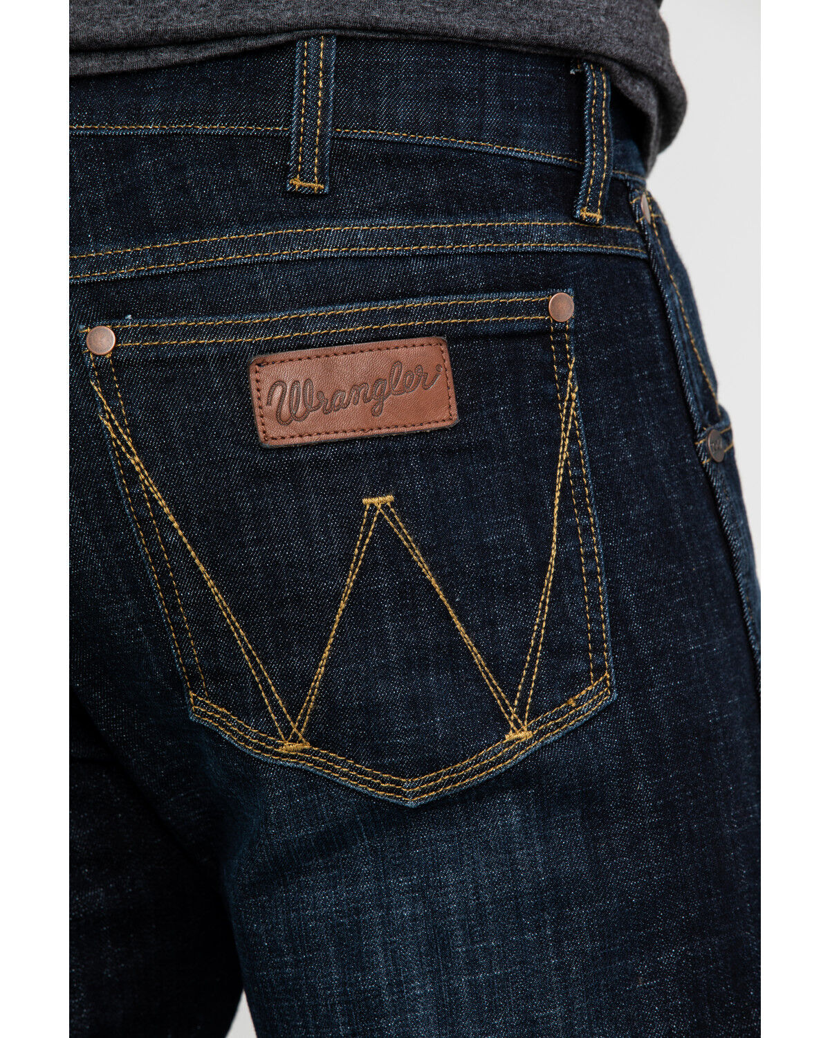 Image #5 - Wrangler Retro Men's Dax Dark Wash Slim Bootcut Stretch Denim Jeans, Indigo, hi-res