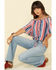 Image #2 - Rock & Roll Denim Women's Americana Stripe Off Shoulder Crop Top, , hi-res