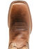 Image #6 - Justin Men's Dusky Brown Canter Cowhide Leather Western Boots - Broad Square Toe , Brown, hi-res