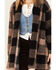 Image #3 - Stillwater Supply Women's Buffalo Check Print Sherpa Cardigan, , hi-res