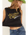 Image #2 - White Crow Women's Midnight Cowboy Graphic Tank, Black, hi-res
