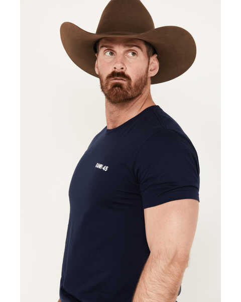 Image #2 - RANK 45® Men's Horse Back Short Sleeve Graphic T-Shirt, Blue, hi-res