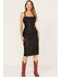 Image #2 - Wonderwest Women's Studded Leather Dress, Black, hi-res