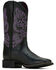 Image #1 - Ariat Women's Round Up Western Boots - Broad Square Toe, Black, hi-res