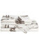 Image #2 - HiEnd Accents 200TC Cotton White Pine 4 Piece Sheet Set - Full Size, White, hi-res