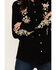 Image #3 - Stetson Women's Retro Floral Embroidered Long Sleeve Snap Western Shirt , Black, hi-res
