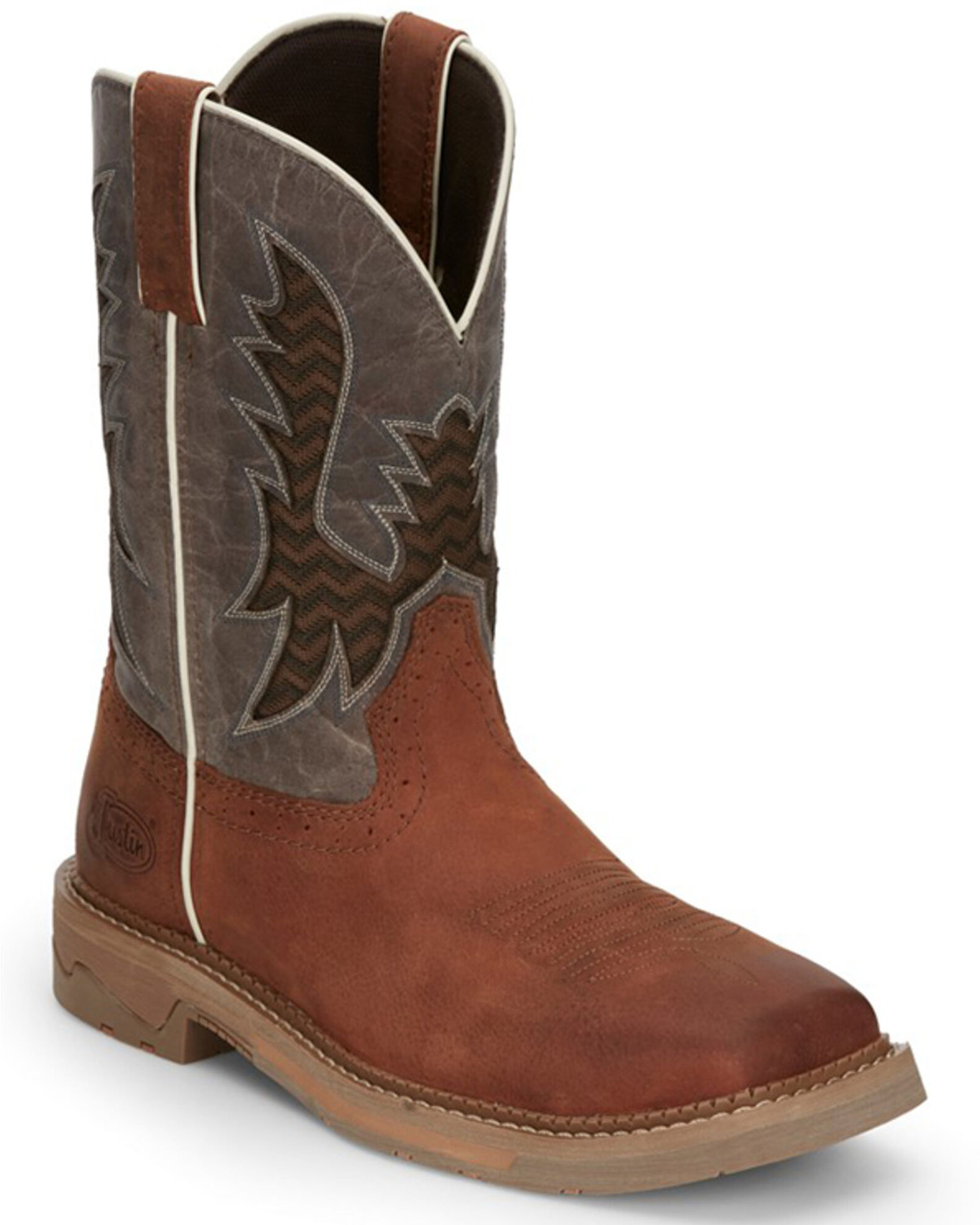 Justin work boots square toe sale