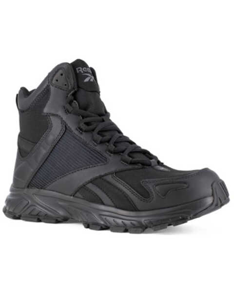 Image #1 - Reebok Men's 6" Hyperium Trail Running Tactical Boots - Soft Toe, Black, hi-res