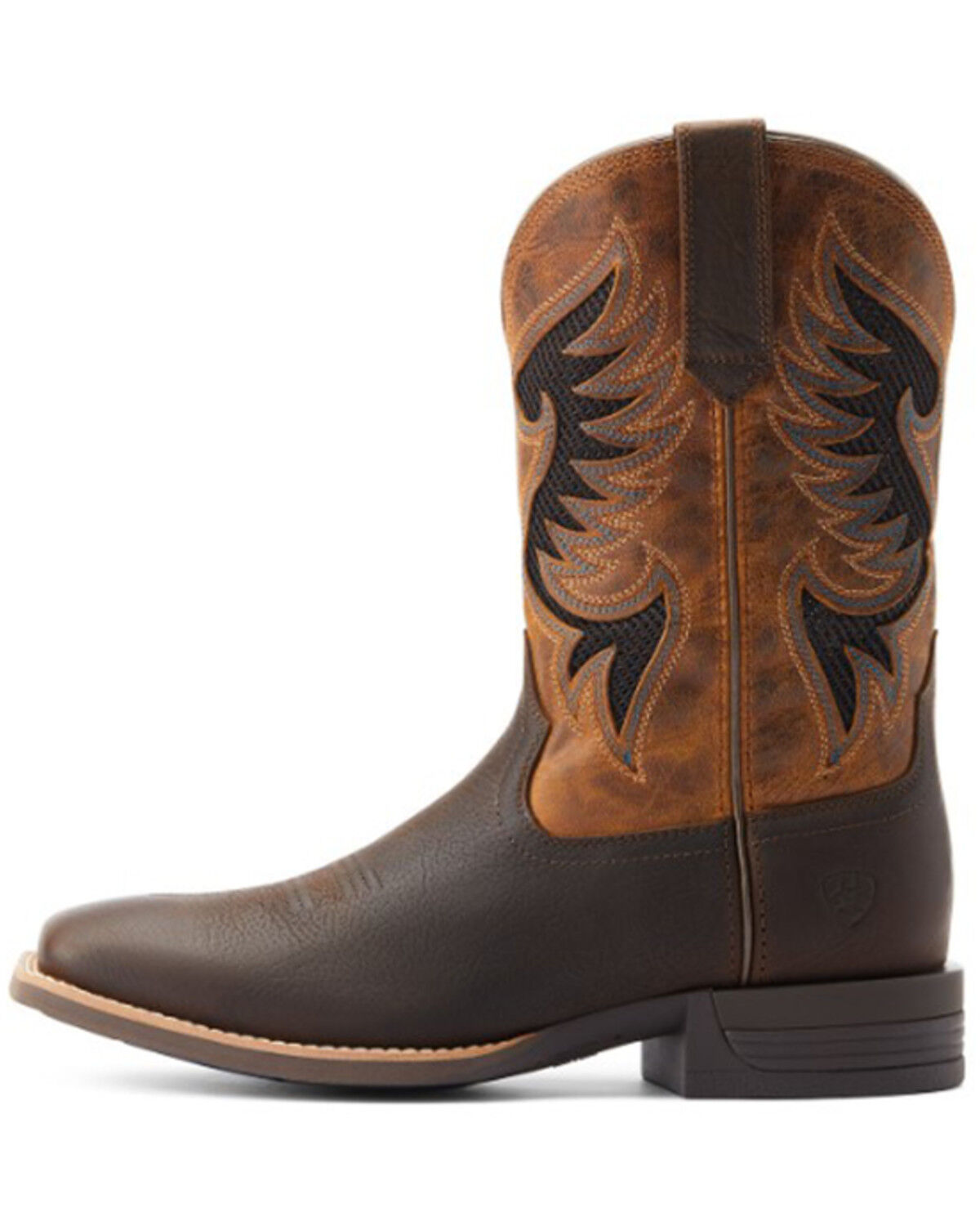 Image #2 - Ariat Men's Cowpuncher VentTEK Western Performance Boots - Broad Square Toe, Brown, hi-res