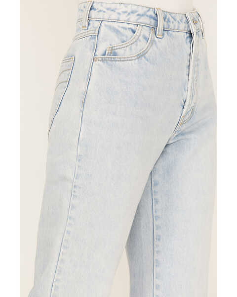 Image #2 - Rolla's Women's Light Wash High Rise Classic Straight Jeans, Blue, hi-res