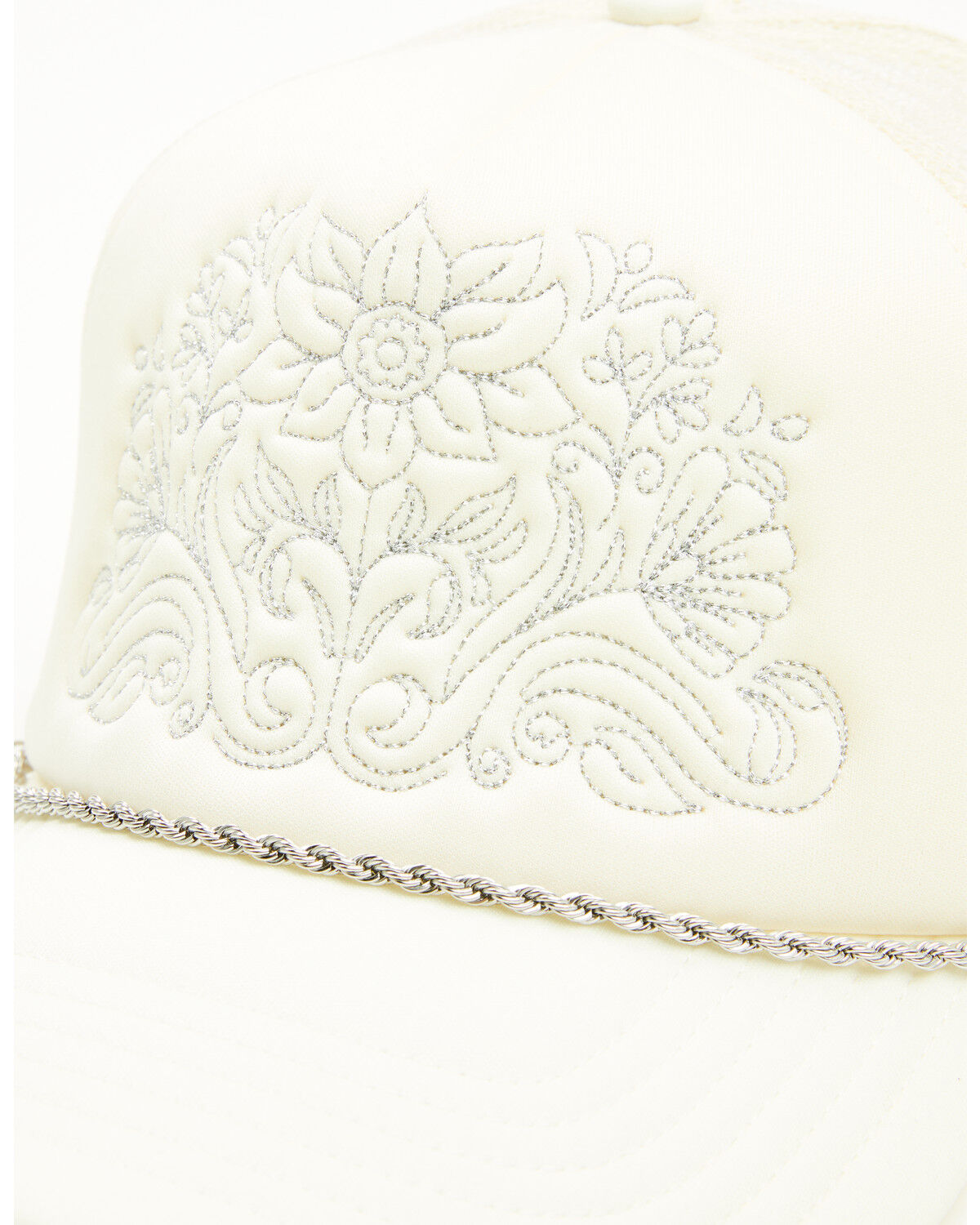 Image #2 - Shyanne Women's Boot Stitch Ball Cap, White, hi-res