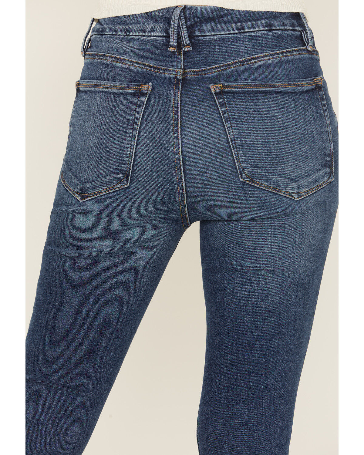 Image #4 - Good American Women's Good Waist Dark Wash High Rise Skinny Stretch Denim Jeans, Dark Wash, hi-res