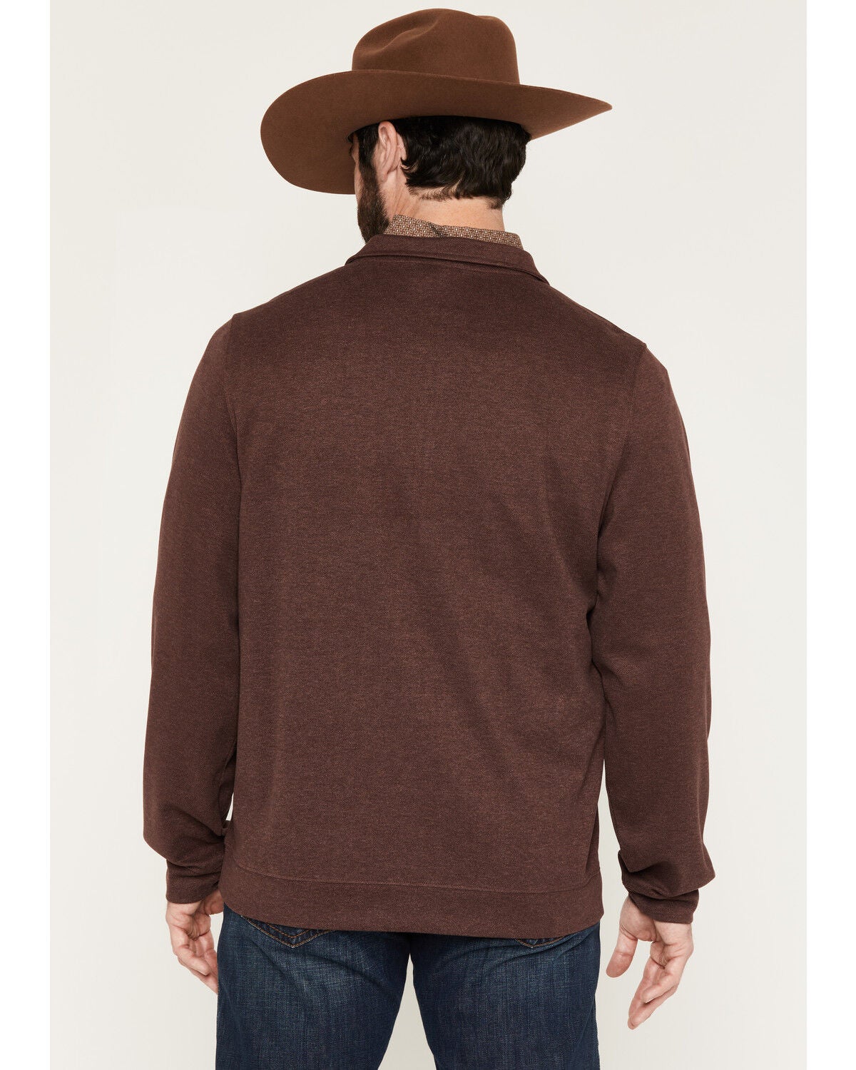 Image #4 - Cinch Men's Solid 1/4 Zip-Up Pullover, Purple, hi-res