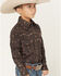 Image #2 - Cowboy Hardware Boys' Branding Iron Long Sleeve Snap Stretch Western Shirt, Brown, hi-res