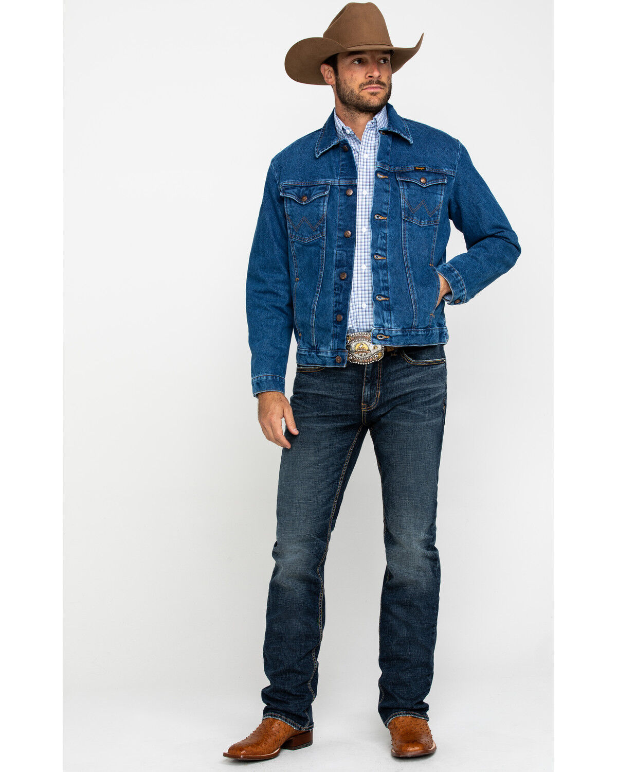 wrangler denim jacket mens