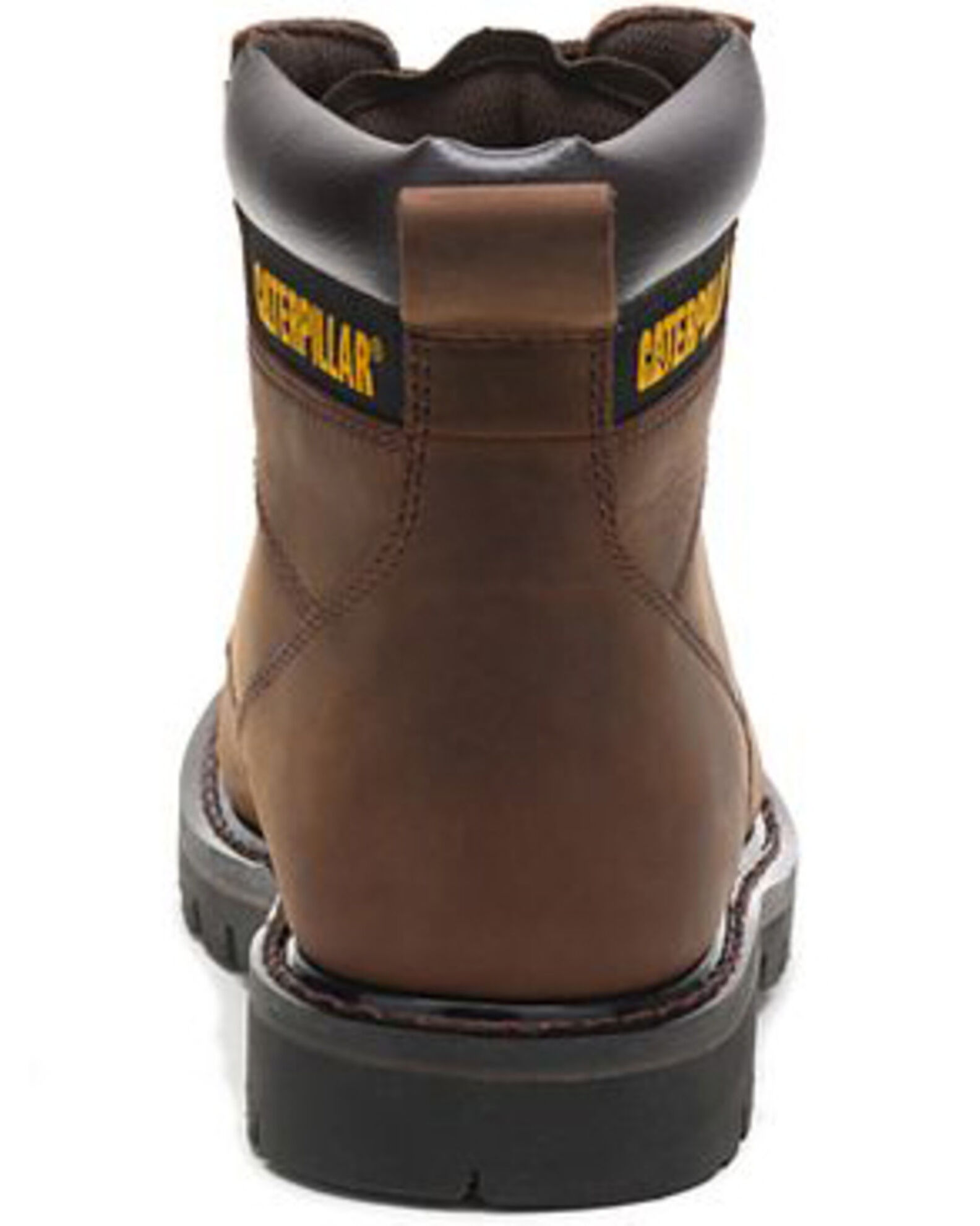 Image #4 - CAT Men's 6" Second Shift Lace-Up Work Boots - Round Toe, Dark Brown, hi-res