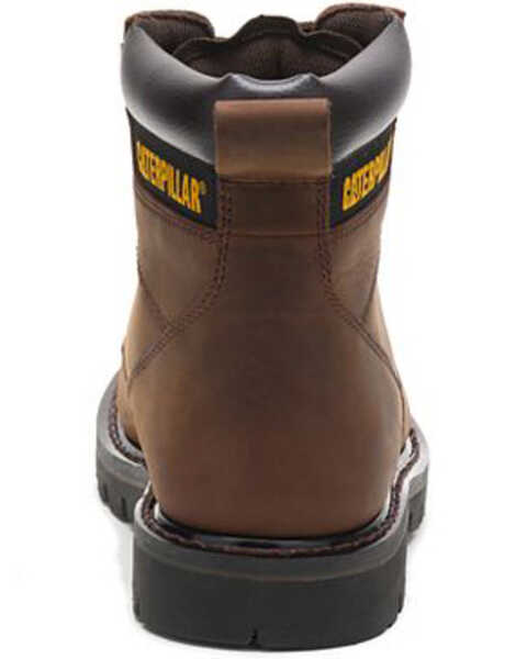 Caterpillar Men's 6" Second Shift Lace-Up Work Boots - Round Toe, Dark Brown, hi-res