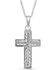 Image #1 - Montana Silversmiths Women's Captured In The Faith Cross Necklace, Silver, hi-res