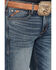 Ariat Men's M7 Medium Wash Slim Straight Stretch Denim Jeans, Blue, hi-res