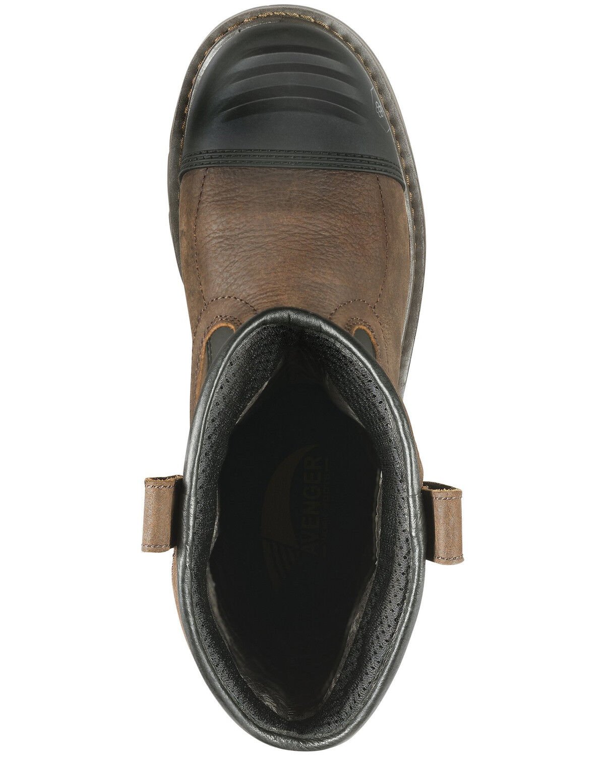 Image #6 - Avenger Men's Hammer Met Guard Western Work Boots - Carbon Safety Toe, Brown, hi-res