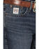 Image #2 - Cinch Men's White Label Dark Stonewash Relaxed Straight Performance Stretch Denim Jeans, Dark Wash, hi-res