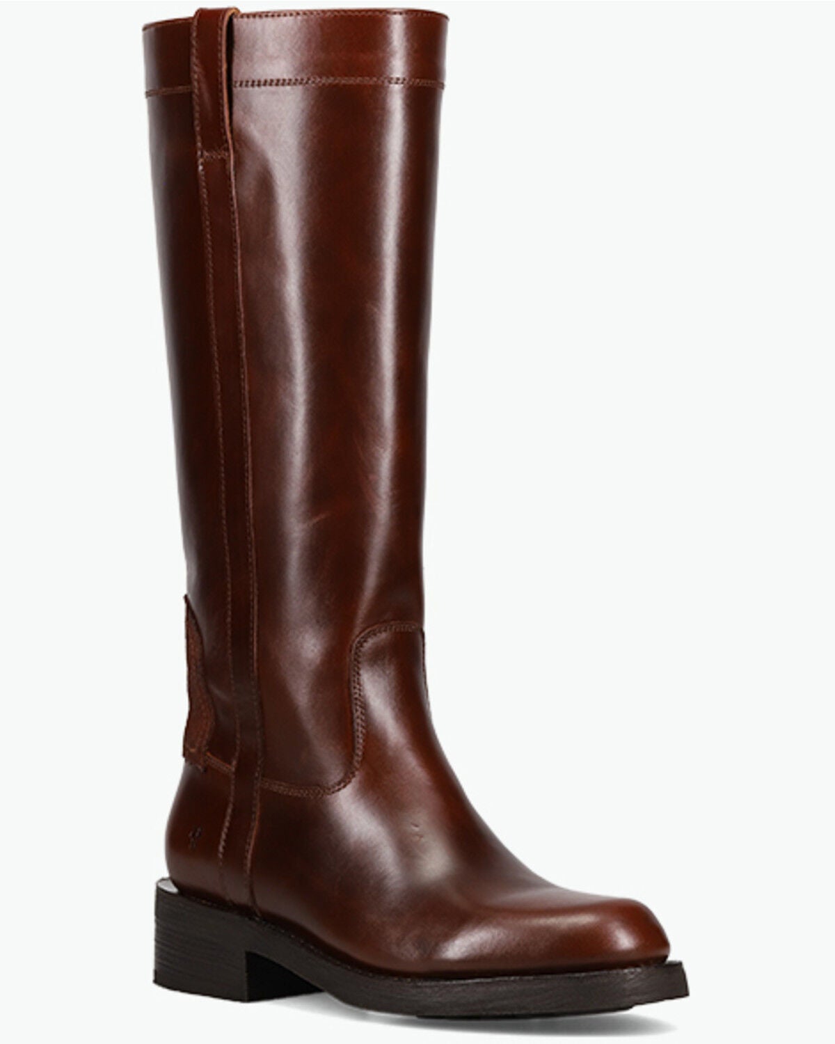 Image #1 - Frye Women's Viv Riding Boots - Round Toe, Red/brown, hi-res