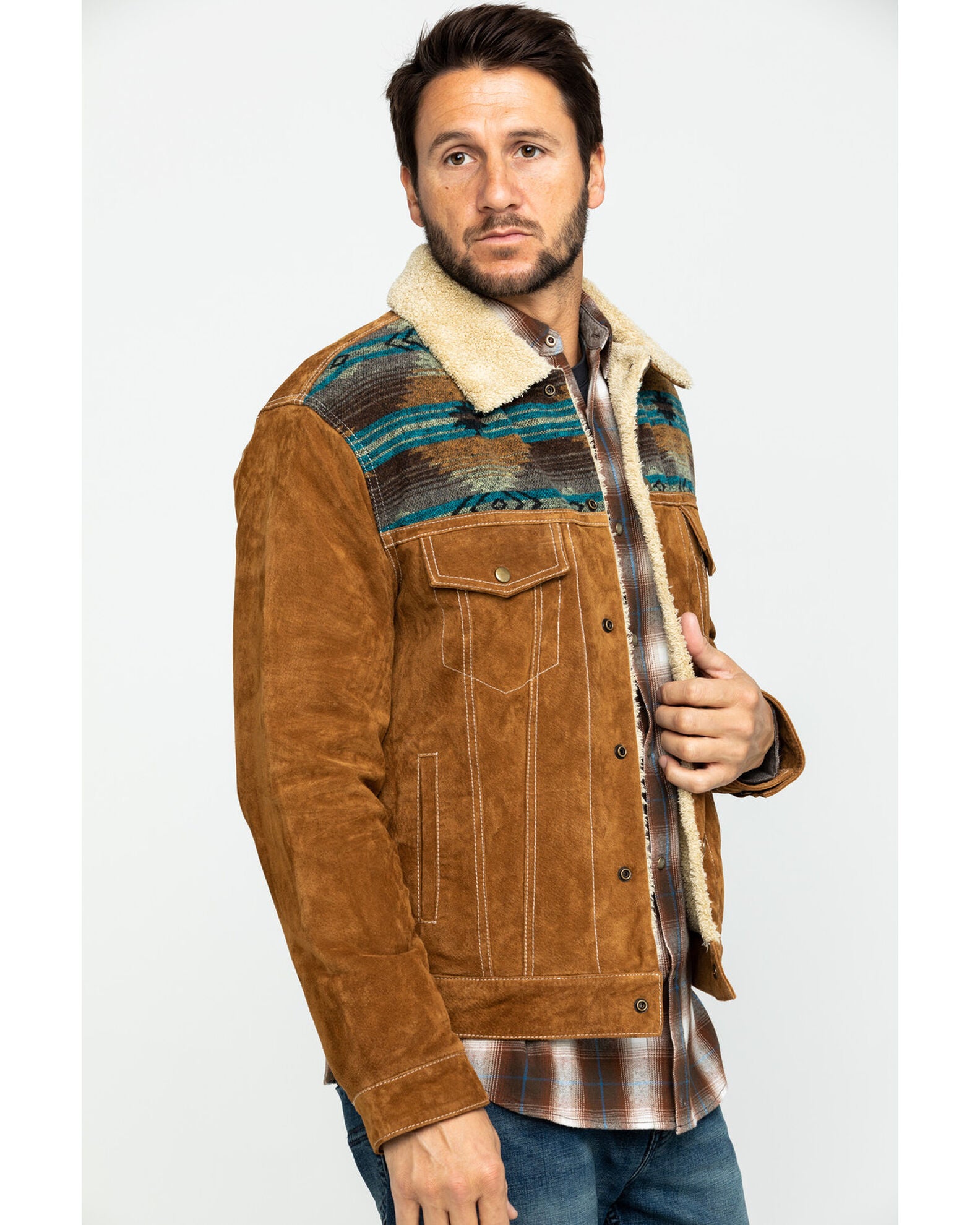 Product Name Scully Men's Boar Suede Jean Jacket