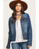 Image #1 - Stetson Women's Serape Back Denim Jacket, , hi-res