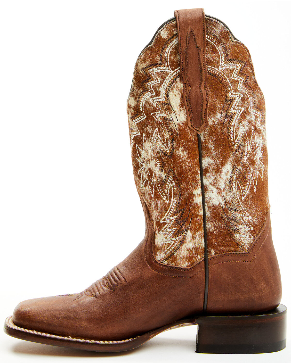 Image #3 - Dan Post Women's Clarabelle Western Boots - Broad Square Toe, Brown, hi-res