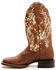 Image #3 - Dan Post Women's Clarabelle Western Boots - Broad Square Toe, Brown, hi-res