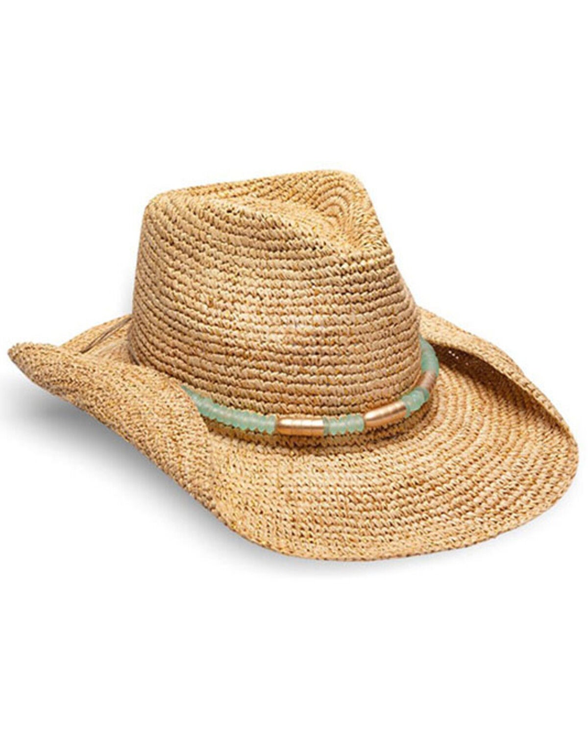 Image #1 - Nikki Beach Women's Chrysta Straw Cowboy Hat, , hi-res