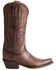 Image #2 - Lucchese Women's Marcella Western Boots - Snip Toe, Brown, hi-res