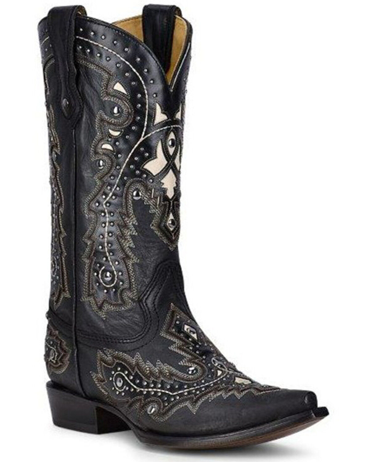 Image #1 - Corral Men's Western Boots - Snip Toe, Black, hi-res