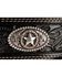 Justin Men's Ranch Star Concho Belt, Black, hi-res