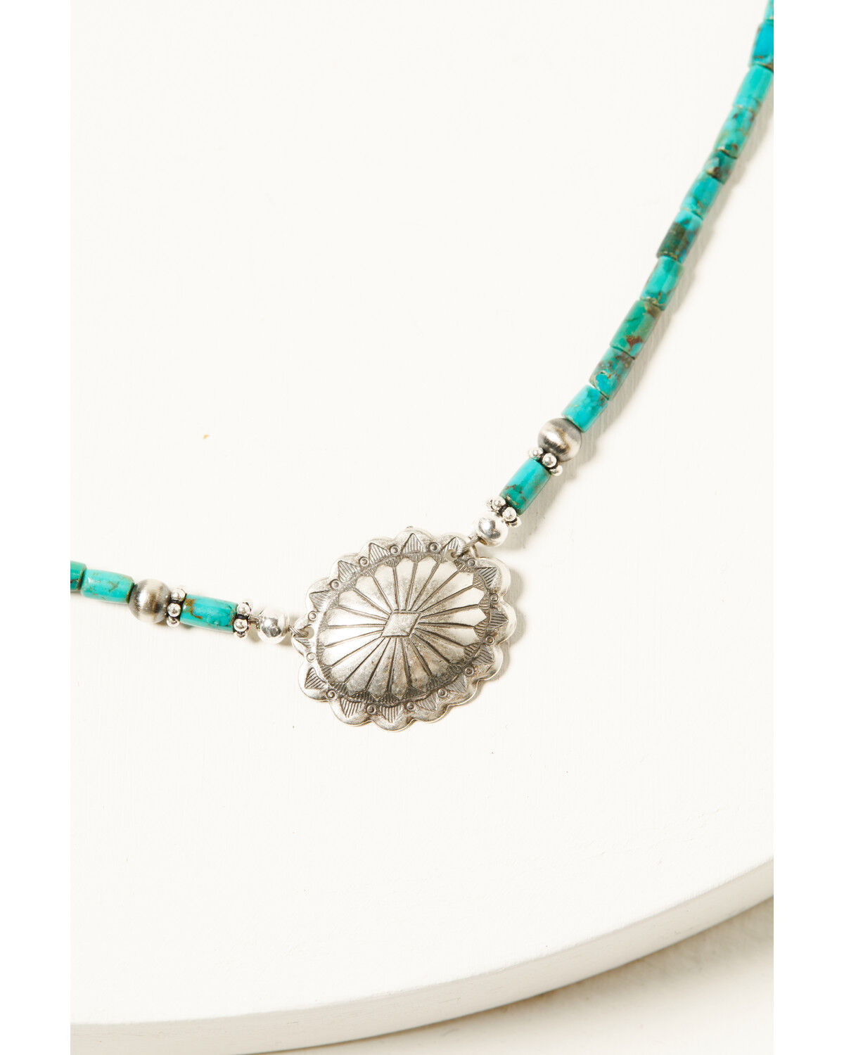 Image #3 - Paige Wallace Women's Cross Concho Necklace, Silver, hi-res