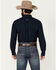 Image #4 - Ariat Men's Percy Geo Print Long Sleeve Button-Down Western Shirt, Dark Blue, hi-res