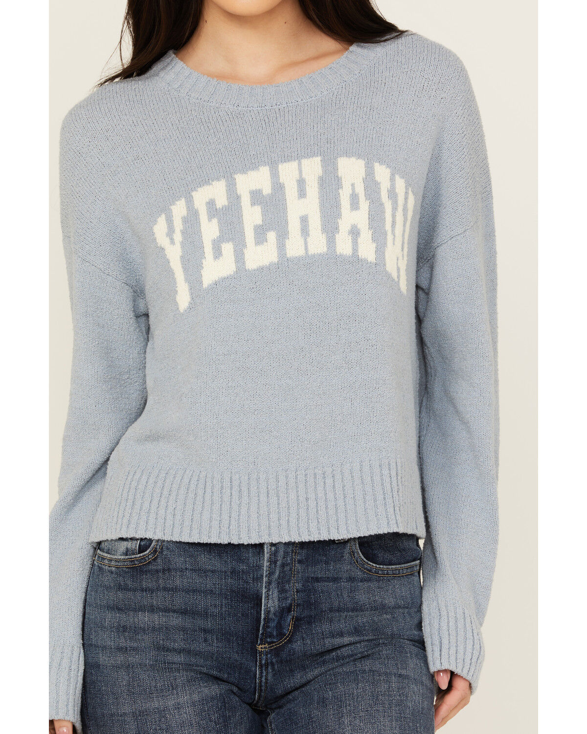 Image #3 - White Crow Women's Yeehaw Lightweight Sweater, Blue, hi-res