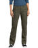 Image #1 - Dickies Women's Solid Stretch Double Front Duck Carpenter Pants, Moss Green, hi-res