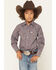 Image #1 - Ely Walker Boys' Cowboy Long Sleeve Snap Western Shirt, Blue, hi-res