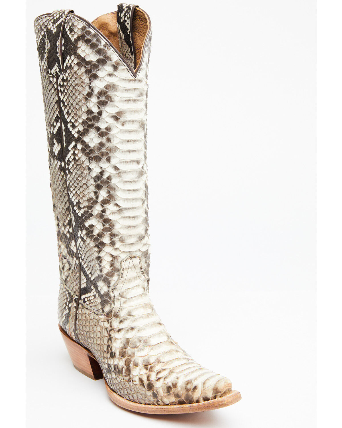 ladies snakeskin cowboy boots