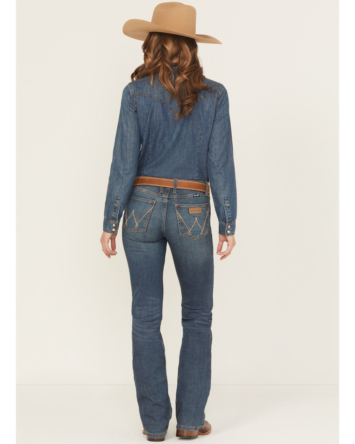 Image #1 - Wrangler Women's Medium Wash Retro Mae Jeans, Blue, hi-res