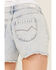 Cleo + Wolf Women's Light Wash Mid Rise Denim Distressed Shorts, Light Wash, hi-res