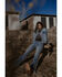 Image #1 - Cleo + Wolf Women's Wilshire Cropped Oversized Denim Jacket, Light Wash, hi-res