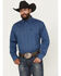Image #1 - George Strait by Wrangler Men's Floral Print Long Sleeve Button-Down Stretch Western Shirt - Tall, Blue, hi-res