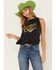 Image #1 - White Crow Women's Midnight Cowboy Graphic Tank, Black, hi-res