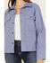Image #3 - Ariat Women's Rebar Cropped Woven Work Shirt, Blue, hi-res