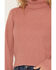 Image #3 - Shyanne Women's Solid Bell Sleeve Turtleneck Sweater, Rose, hi-res