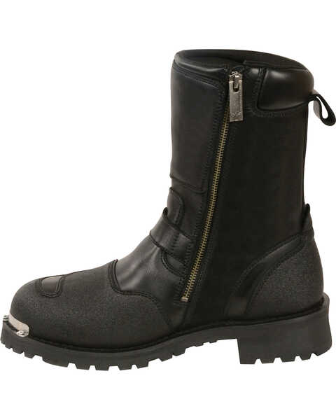Image #2 - Milwaukee Leather Men's 9" Waterproof Gear Shirt Protection Boots - Round Toe , Black, hi-res